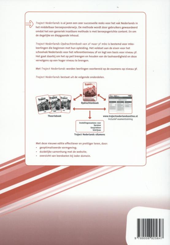 van 2F naar 3F mbo / Traject Nederlands Opdrachtenboek van 2F naar 3F mbo / Opdrachtenboek van 2F naar 3F mbo / Traject Nederlands Opdrachtenboek van 2F naar 3F mbo / Opdrachtenboek achterkant