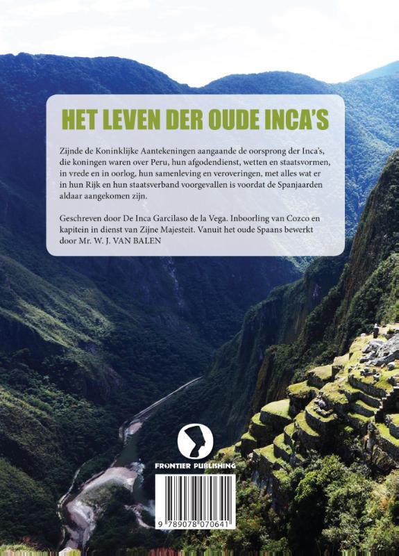 Het leven der oude Incas achterkant