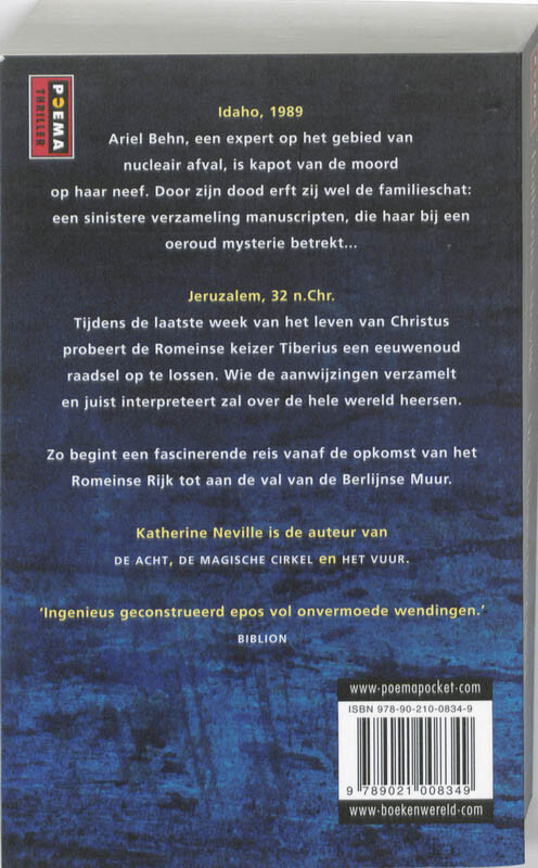 De magische cirkel / Poema thriller achterkant
