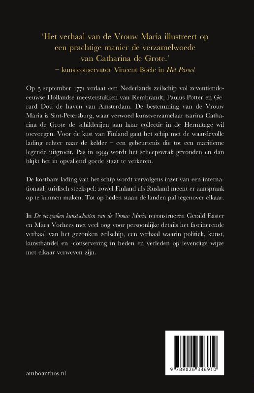 De verzonken kunstschatten van de Vrouw Maria achterkant