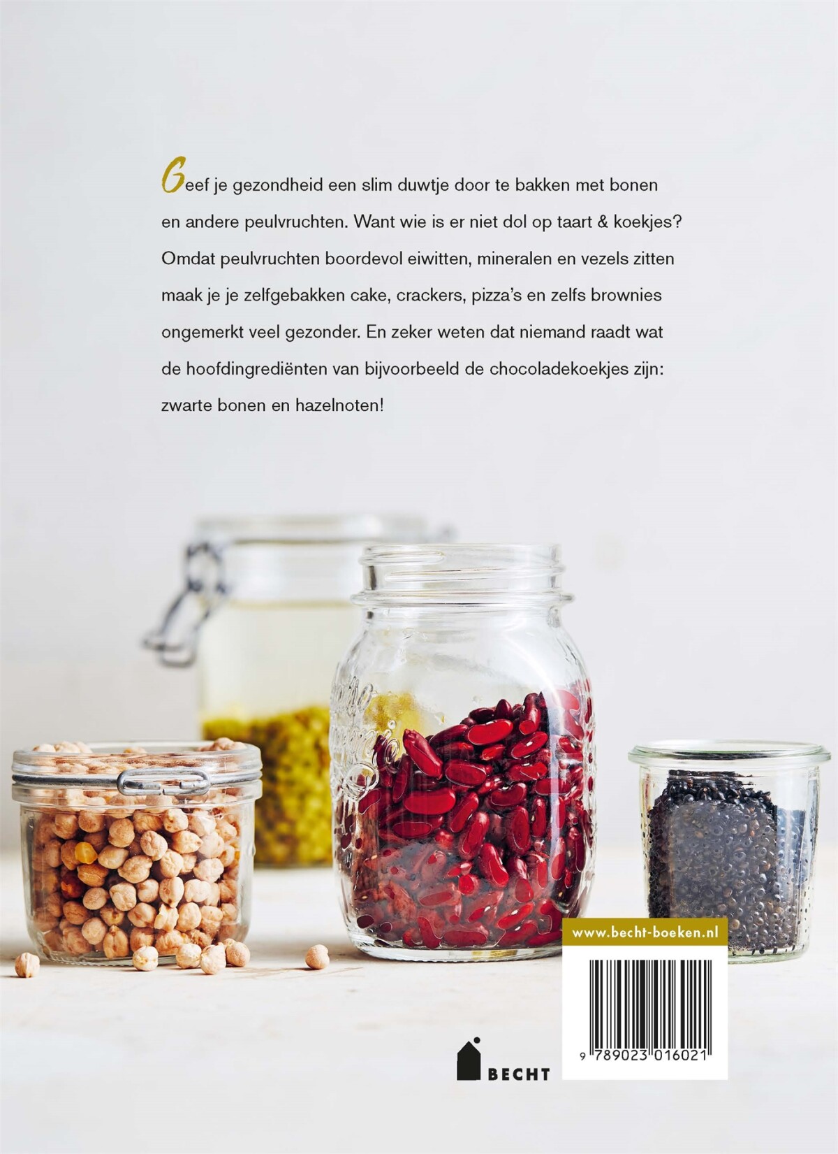 Bakken met bonen achterkant