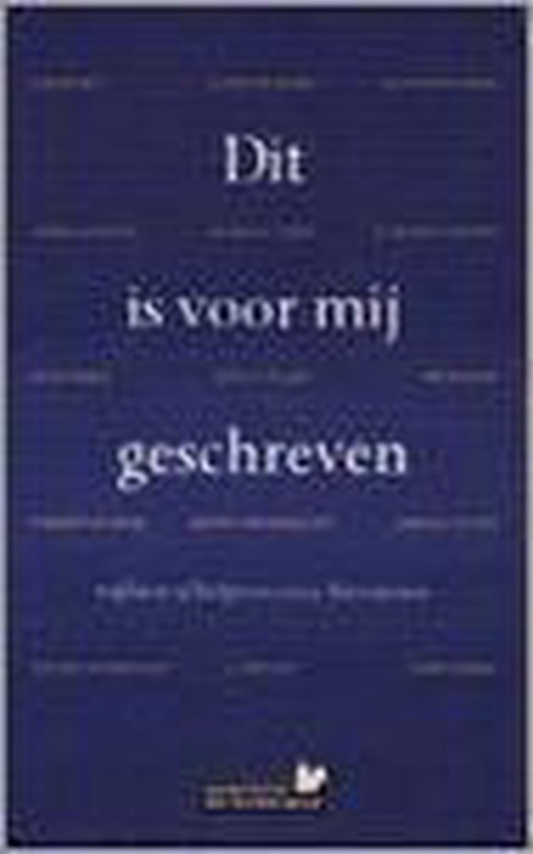 boekenbalie_9789044600032_cover Dit is voor mij geschreven