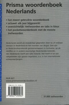 Nederlands / Prisma-woordenboeken achterkant