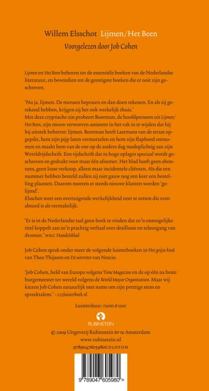 Lijmen/het been 6 cd's achterkant