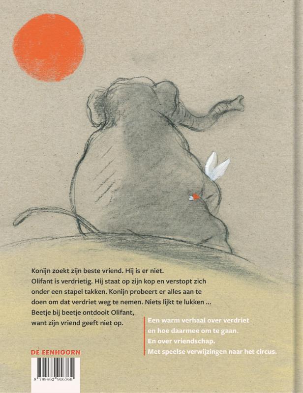 Olifant ondersteboven achterkant