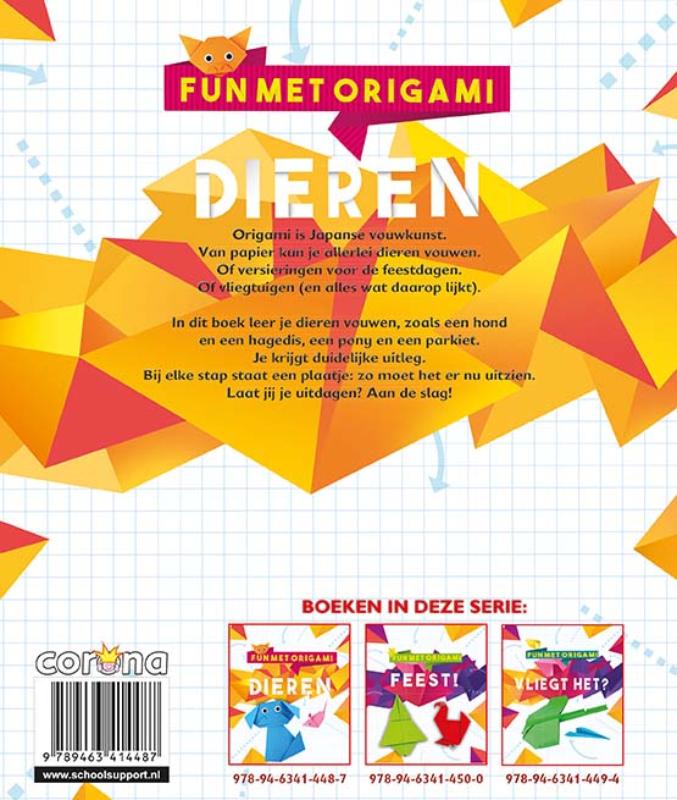 Dieren / Fun met origami achterkant