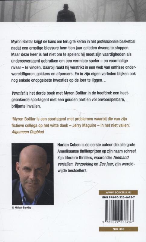 Vermist / Myron Bolitar / 3 achterkant