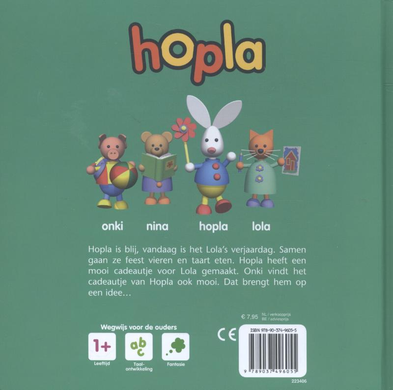 Hopla - Leesboeken 0 - Hopla viert feest achterkant