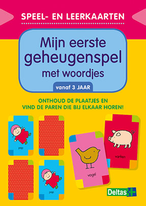 Deltas speel en leerkarten - mijn eerste geheugenspel met woorden