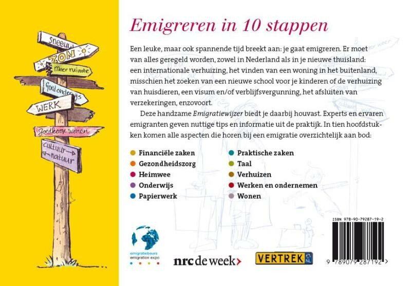 Emigratiewijzer achterkant