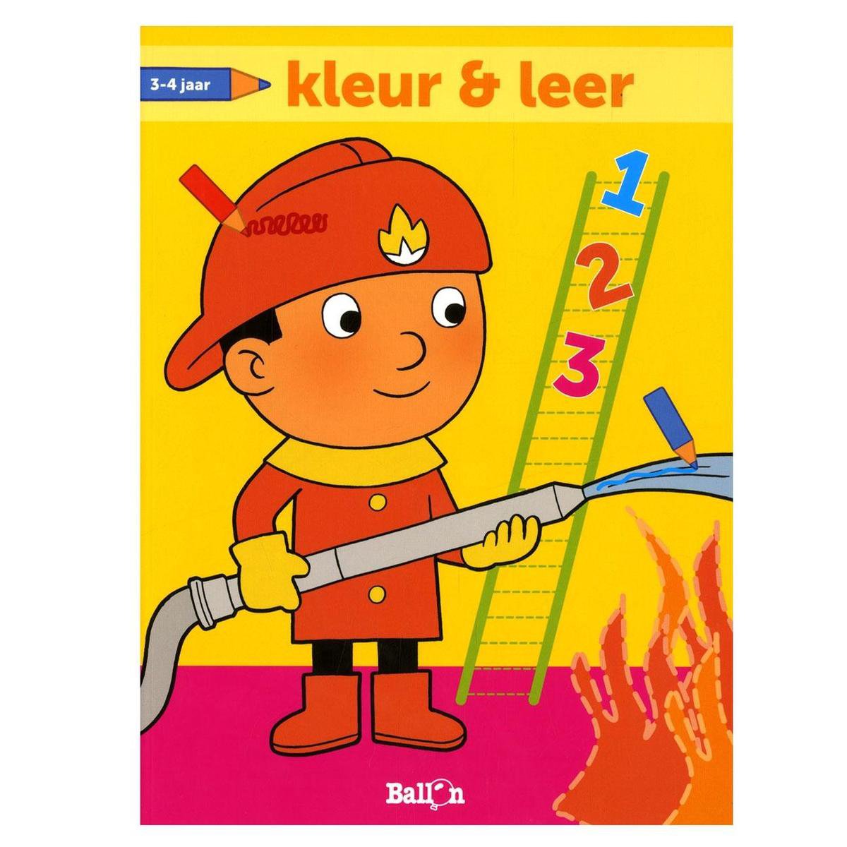 Kleur en leer (3-4 jaar) brandweerman