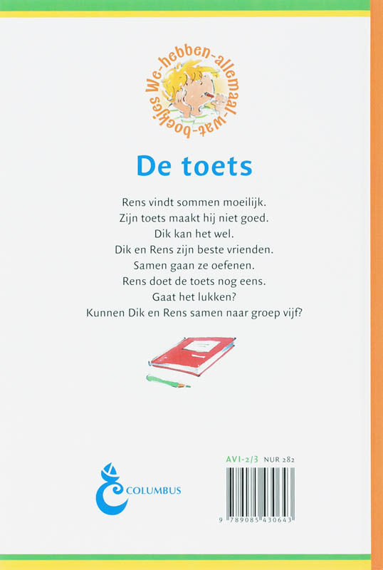 De toets / AVI-2/3 / We-hebben-allemaal-wat-boekjes / 1 De toets / AVI-2/3 / We-hebben-allemaal-wat-boekjes / 1 achterkant