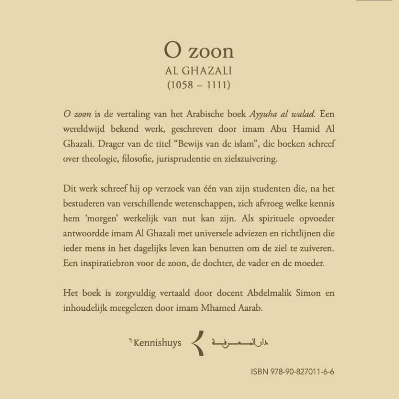 O zoon / Zielszuivering achterkant