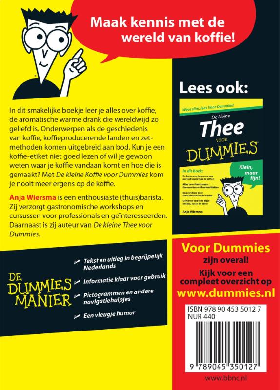 De kleine koffie voor dummies De kleine koffie voor dummies achterkant