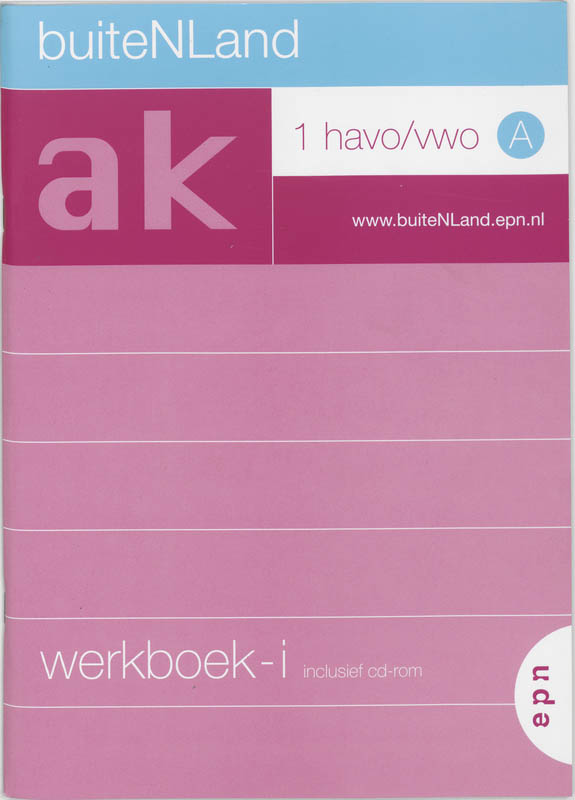 boekenbalie_9789011072725_cover BuiteNLand / 1 Havo/vwo A / deel Werkboek-i + CD-ROM