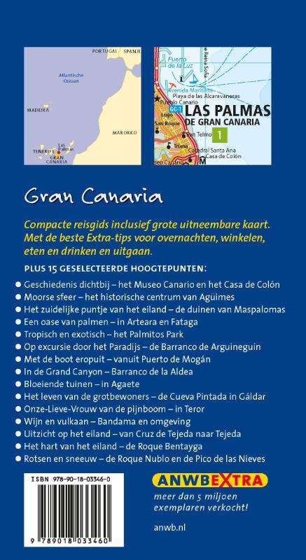 Gran Canaria / ANWB Extra Gran Canaria / ANWB extra achterkant