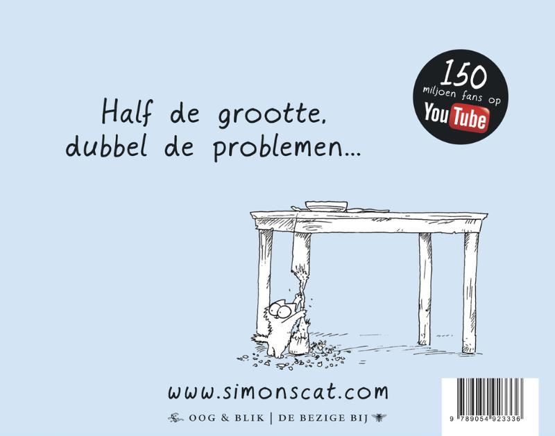 Katten chaos / Simon's cat / 3 achterkant