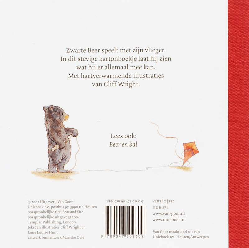 Beer en vlieger Beer en vlieger achterkant