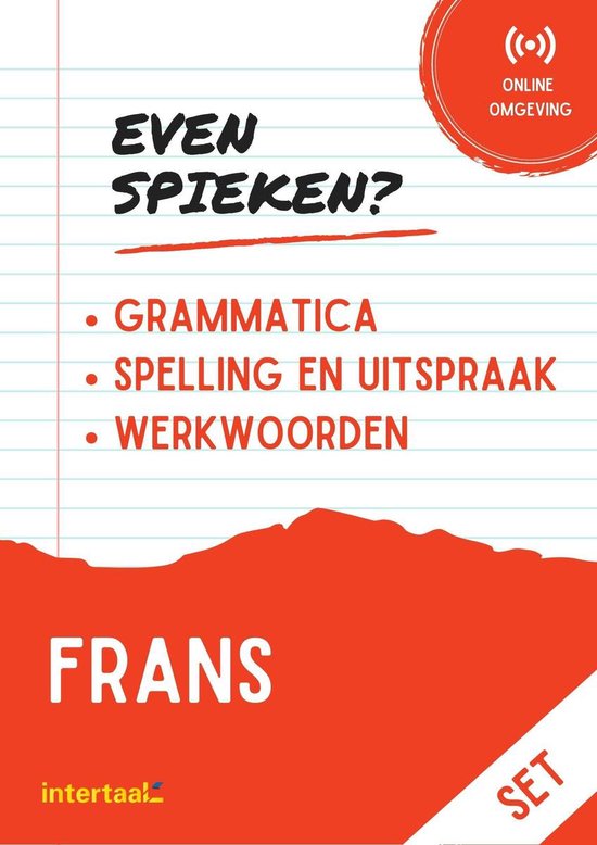 Intertaal Even Spieken - Frans Grammatica, Spelling (set)