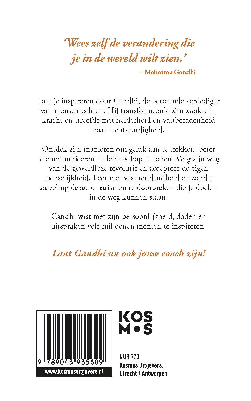 Doe en denk als Gandhi achterkant