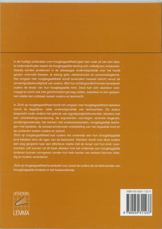 Zicht Op Hoogbegaafdheid Zicht Op Hoogbegaafdheid achterkant