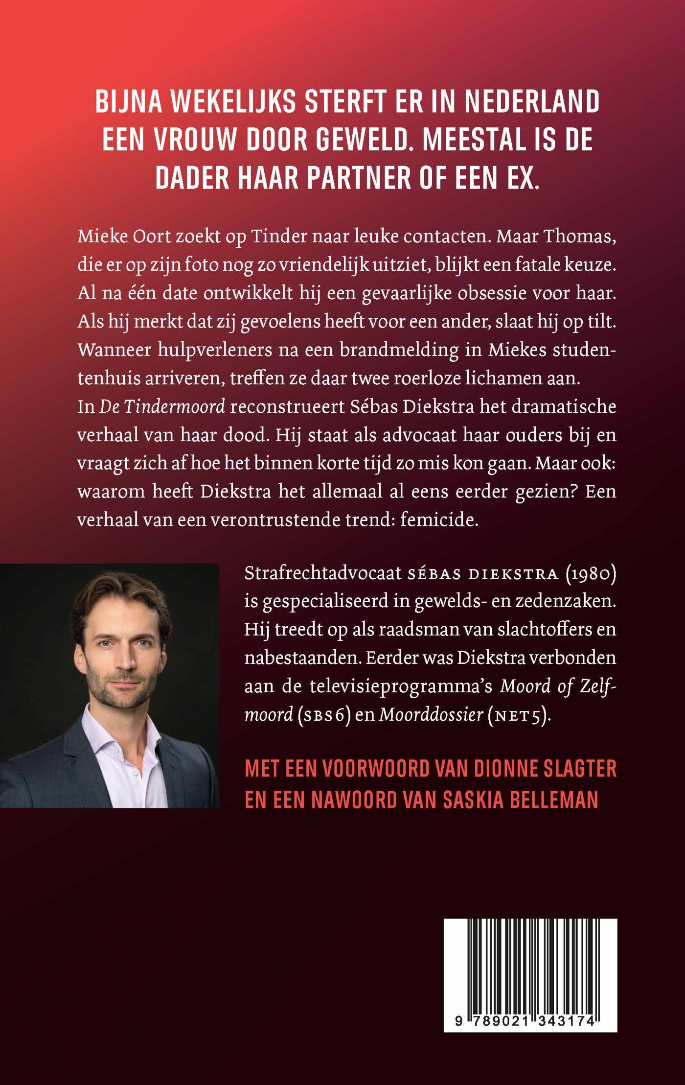 De Tindermoord achterkant