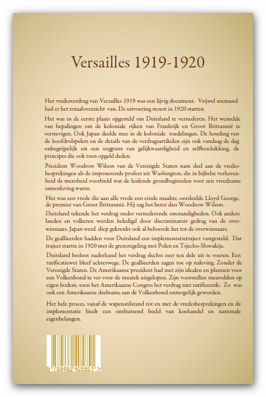 Versailles 1919 - 1920, een wrede vrede Versailles 1919 - 1920, een wrede vrede achterkant