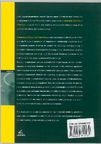 Employment relations in transition achterkant