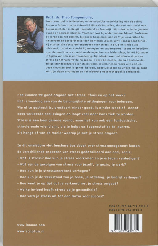 Stress. Vriend en vijand Stress. Vriend en vijand achterkant