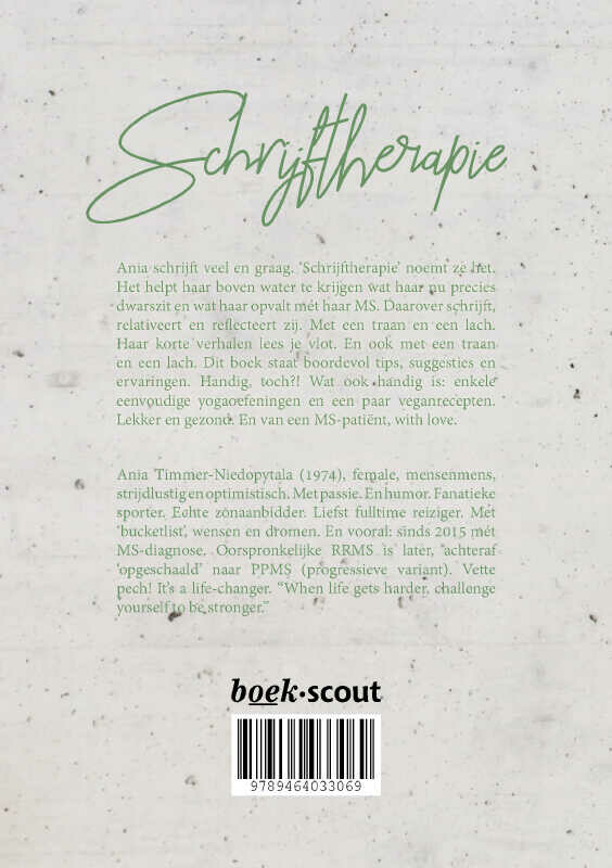 Schrijftherapie achterkant