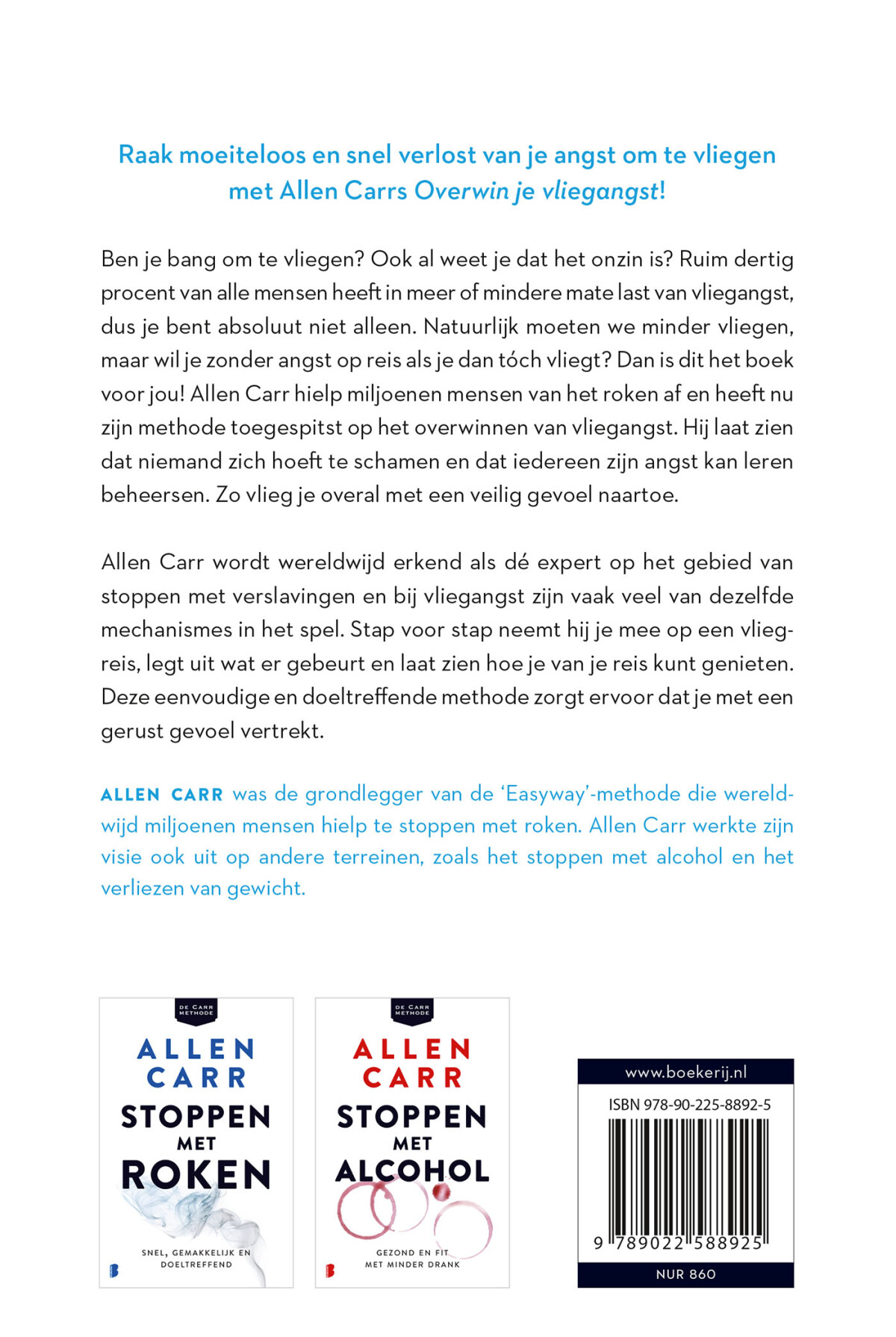 Overwin je vliegangst achterkant