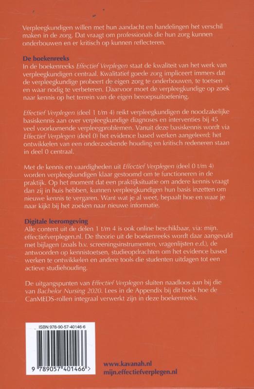 Effectief Verplegen 1 / 1 / Effectief Verplegen / 1 Effectief Verplegen 1 / 1 / Effectief Verplegen / 1 achterkant