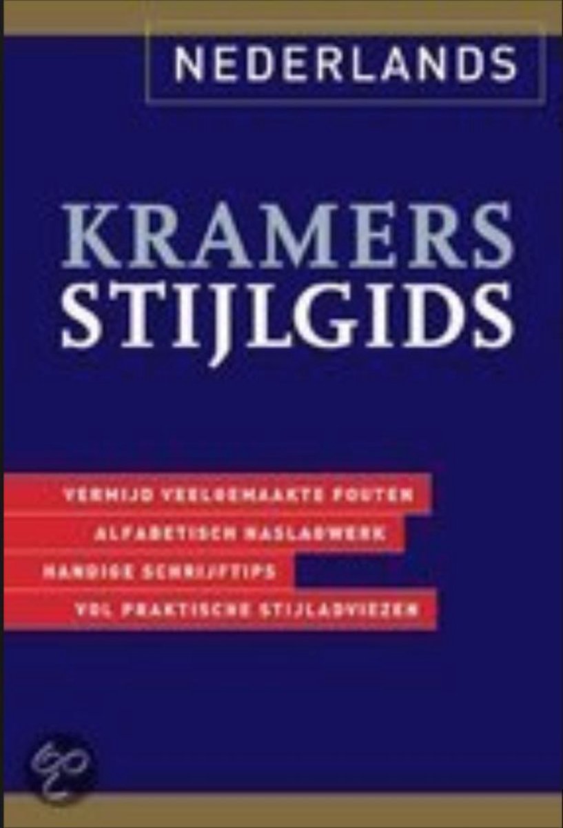 boekenbalie_9789027476708_cover Kramers Stylgids Nederlands