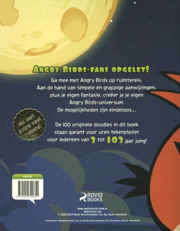 Angry Birds space / Tekenboek / Angry Birds Space achterkant