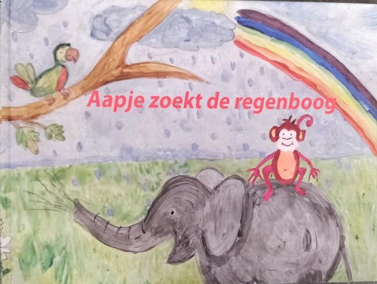 Aapje zoekt de regenboog