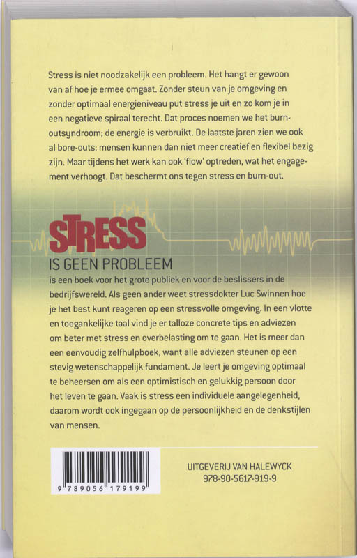 Stress is geen probleem achterkant