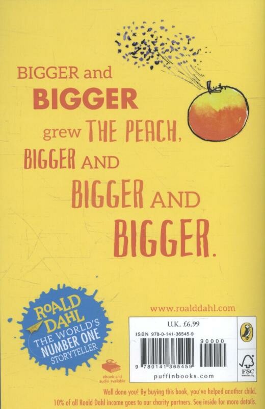 James and the giant peach achterkant