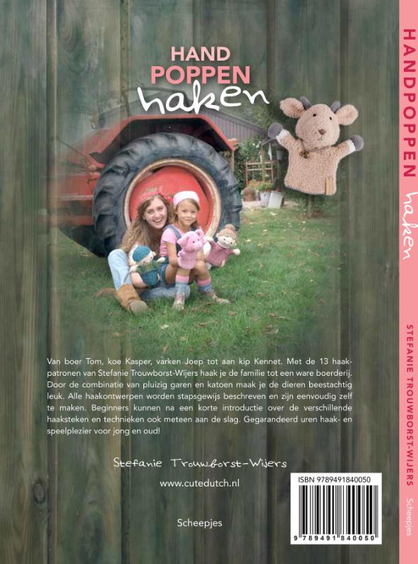 Handpoppen haken achterkant