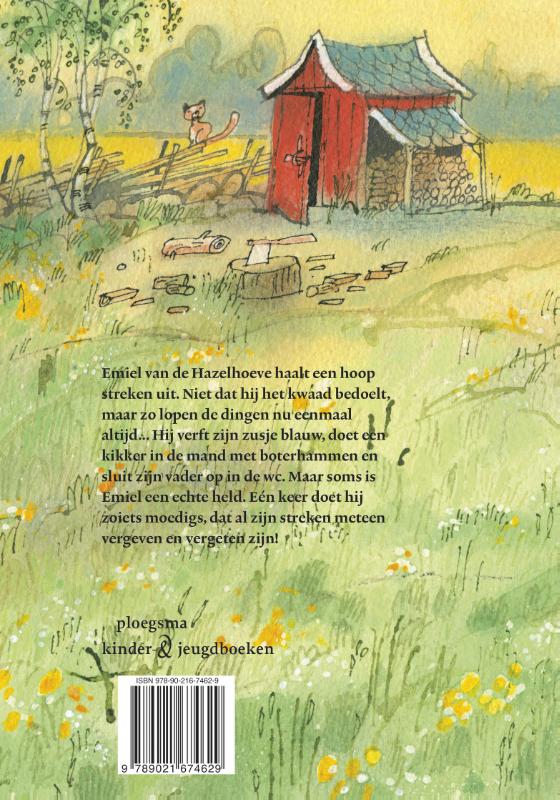 Emiel is een held achterkant