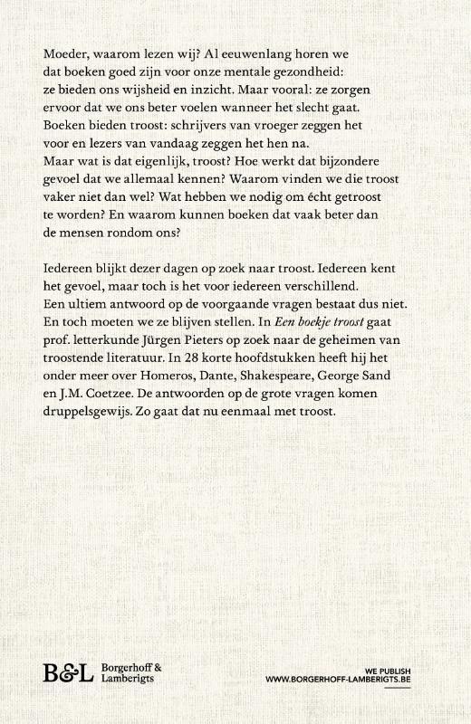 Een boekje troost achterkant