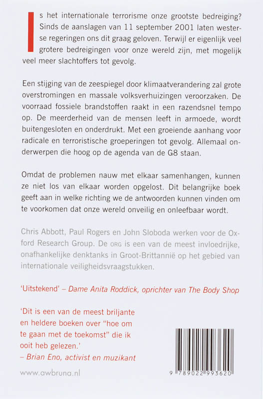 Het Kleine Boek Over De Grote Bedreigingen Voor Onze Wereld! achterkant