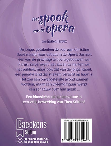 Het spook van de opera / Thea Stilton Wereldklassiekers achterkant