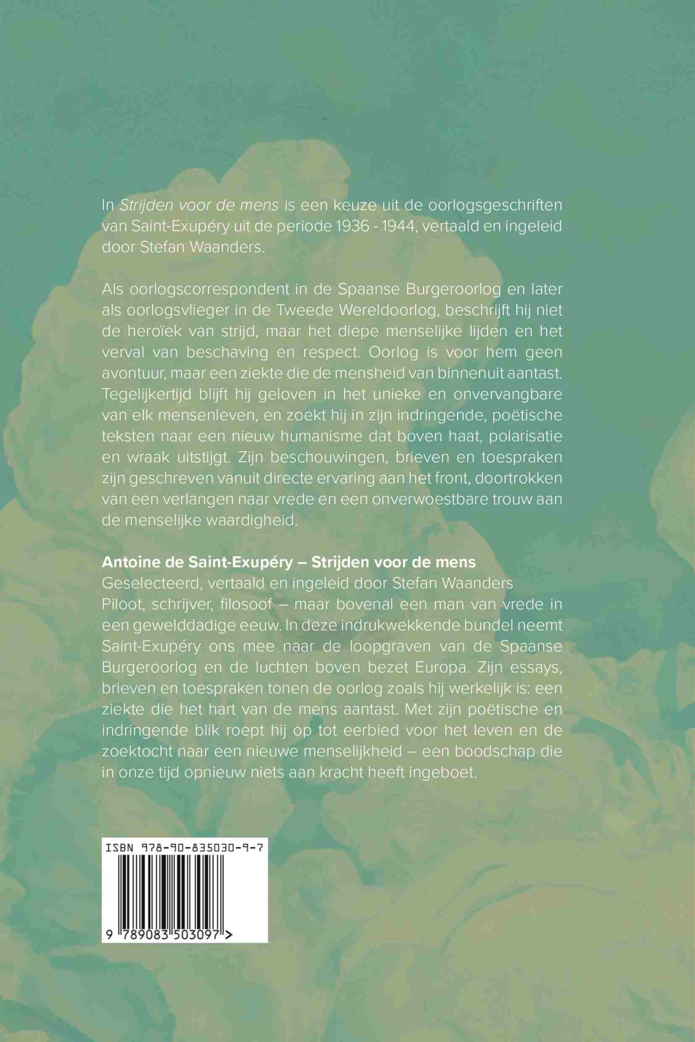 Strijden voor de mens achterkant