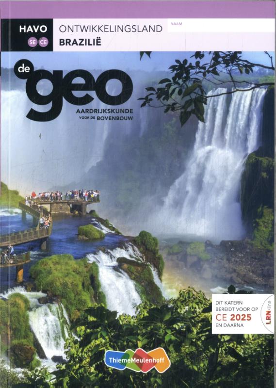 De Geo LRN-line (CE 2025 e.v.) boek havo Brazilië