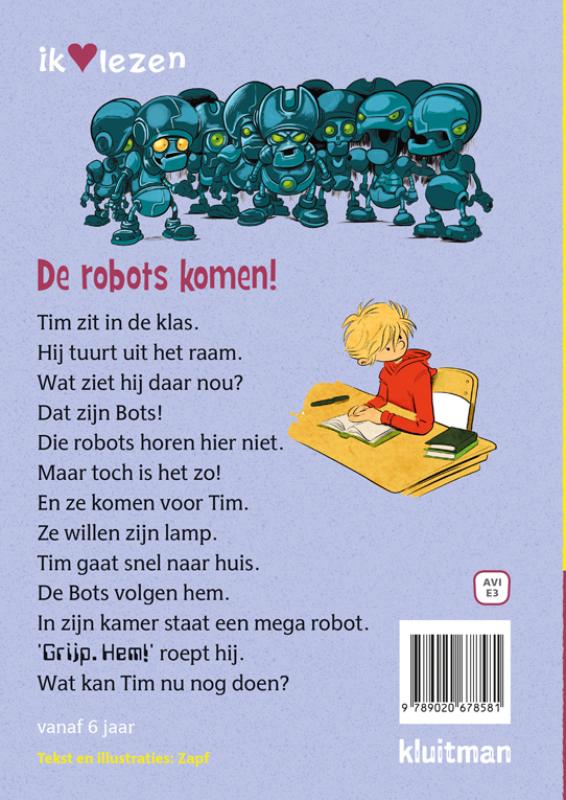 De robots komen! / Ik ♥ lezen achterkant