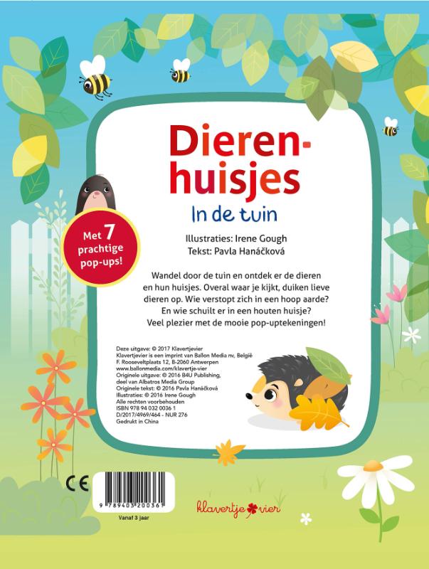 In de tuin / Pop-up boek Dierenhuisjes / 0 In de tuin / Pop-up boek Dierenhuisjes / 0 achterkant