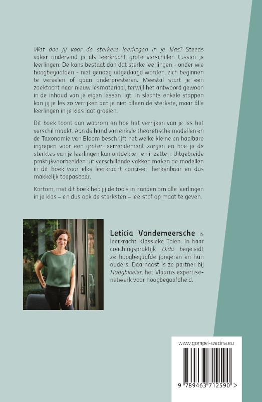 Sterke leerlingen in de klas achterkant