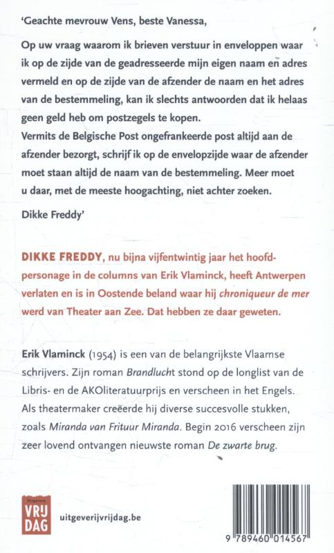 Dikke Freddy aan zee achterkant