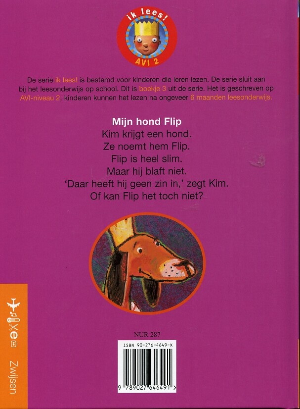 Mijn hond Flip / Ik lees! / AVI 2 achterkant