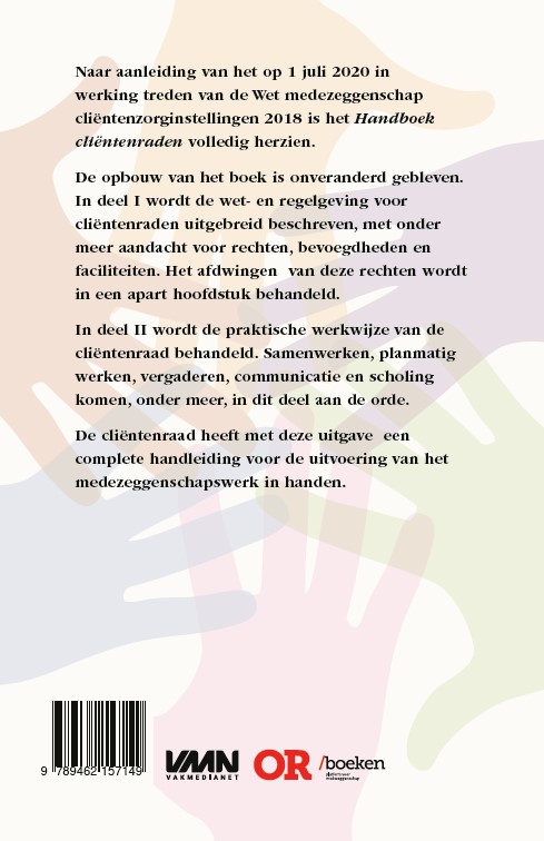 Handboek cliëntenraden achterkant
